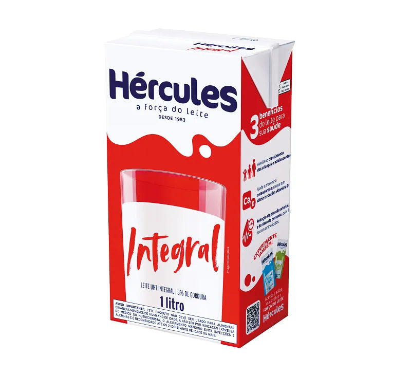 Leite UHT Integral Hercules - 1L