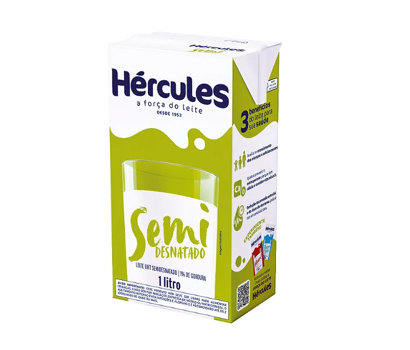 Leite UHT Semidesnatado Hercules - 1L